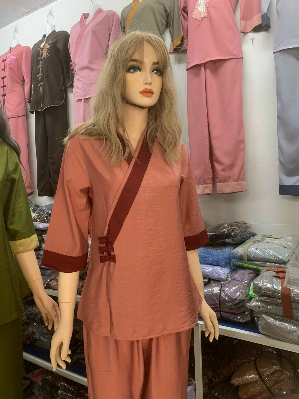 Bộ 3 nút tơ (cam đỏ)